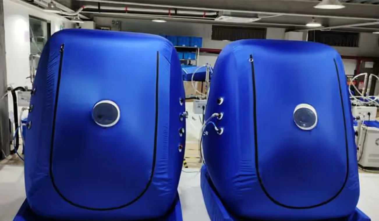 Zwei blueO2 Sitzkammern 4000 von vorne